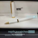 Best AAA Replica Montblanc PIX White Rollerball with Gold Trim_th.jpg